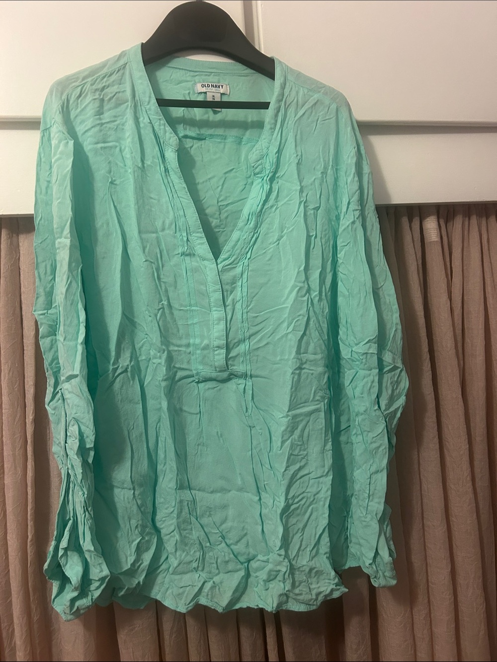 Old Navy Mint Tunic Blouse in Light Aqua